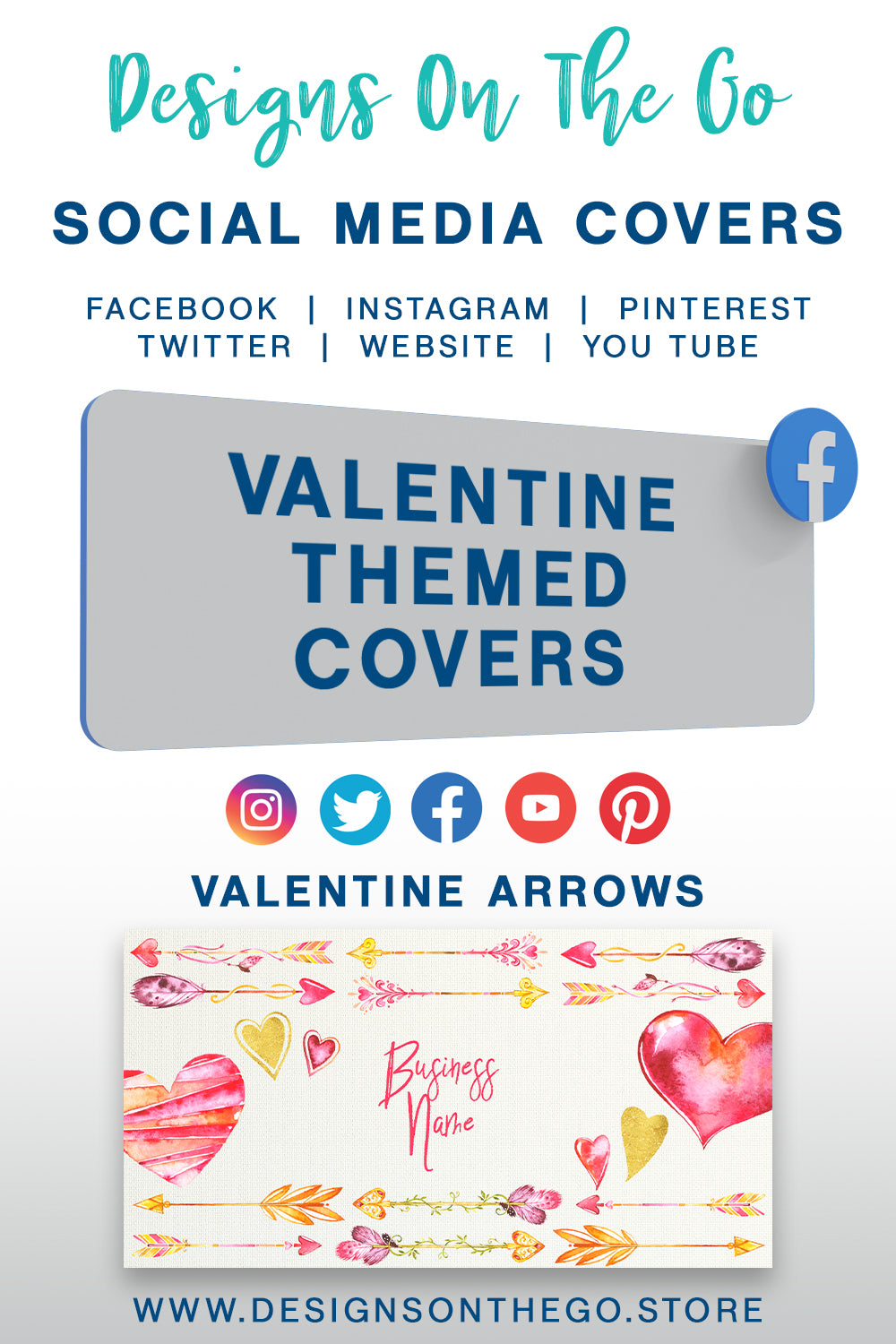 Valentine Themed Social Media Covers