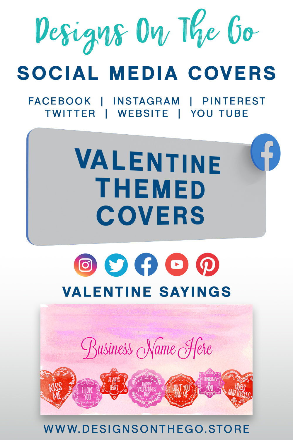 Valentine Themed Social Media Covers