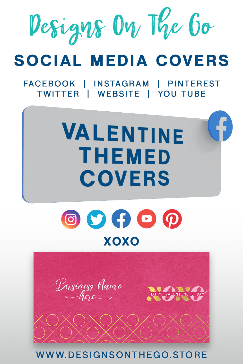 Valentine Themed Social Media Covers