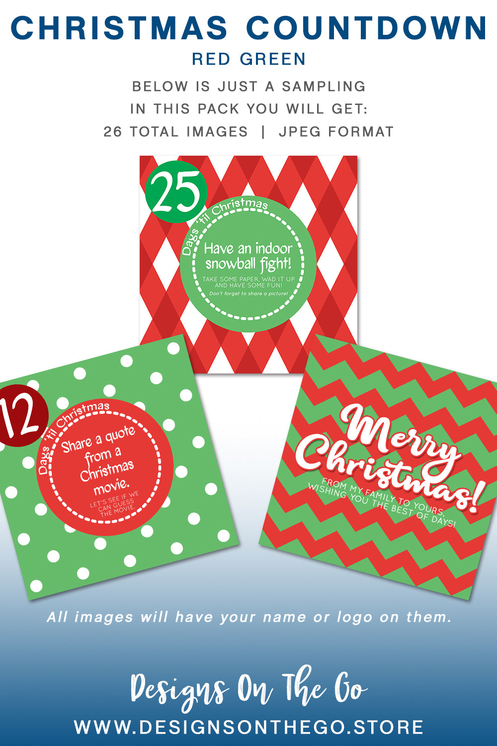 Celebrate the season with our Holiday Themed Social Media Packs from Designs On The Go! Perfect for boosting your online presence, these customizable graphics add festive flair to your posts. Engage your audience with eye-catching designs that embody the spirit of the holidays. Elevate your brand and spread joy this season!