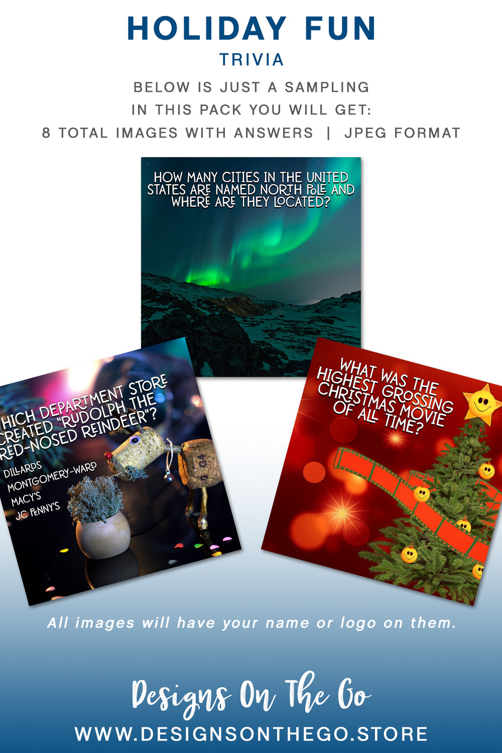 Celebrate the season with our Holiday Themed Social Media Packs from Designs On The Go! Perfect for boosting your online presence, these customizable graphics add festive flair to your posts. Engage your audience with eye-catching designs that embody the spirit of the holidays. Elevate your brand and spread joy this season!