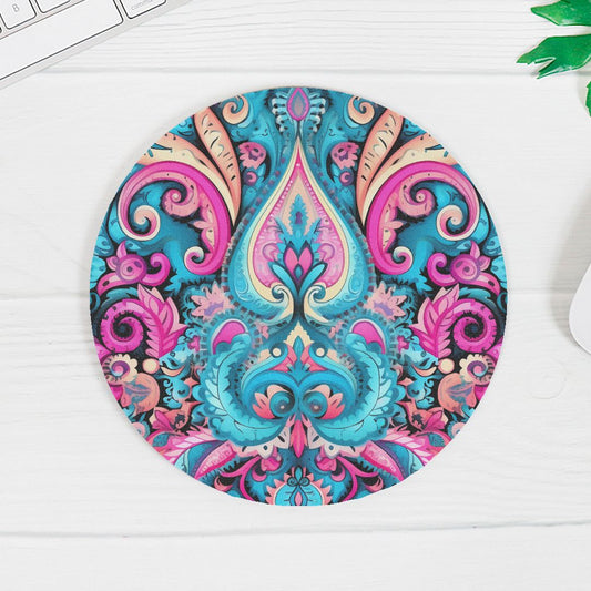 Mouse Pad (Round) - Colorful Design