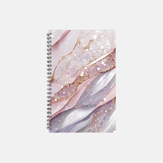 Notebook Softcover Spiral 5.5 x 8.5 - Glistening Stone