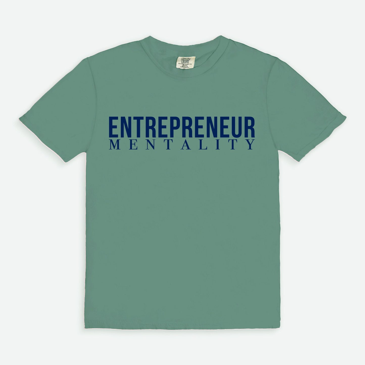 Showcase your drive with the Comfort Color Tee 1717 - Entrepreneur Mentality from Designs On The Go. This comfortable, high-quality tee embodies your ambitious spirit with a sleek design, perfect for daily wear. Elevate your casual wardrobe and inspire success with every step you take.