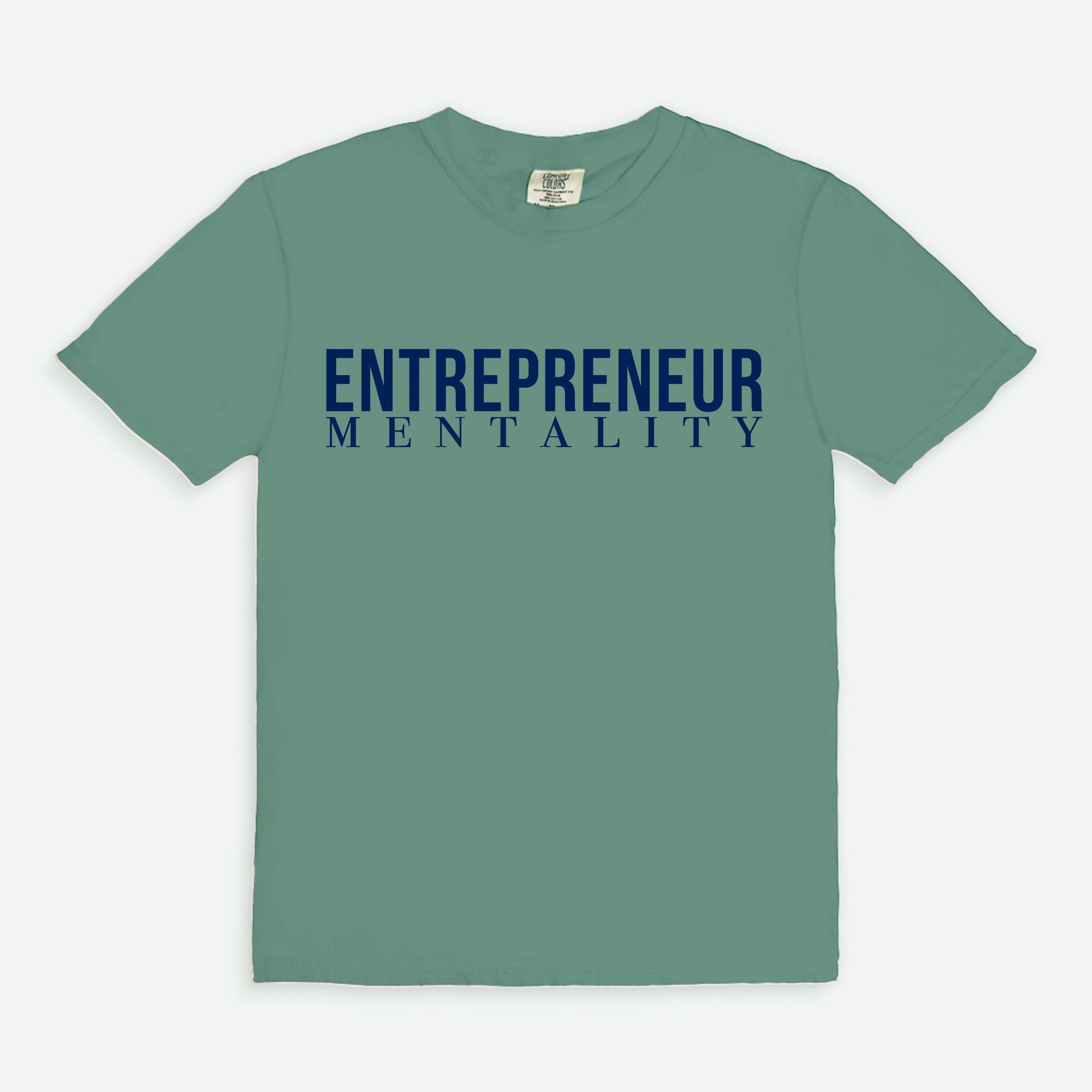 Showcase your drive with the Comfort Color Tee 1717 - Entrepreneur Mentality from Designs On The Go. This comfortable, high-quality tee embodies your ambitious spirit with a sleek design, perfect for daily wear. Elevate your casual wardrobe and inspire success with every step you take.