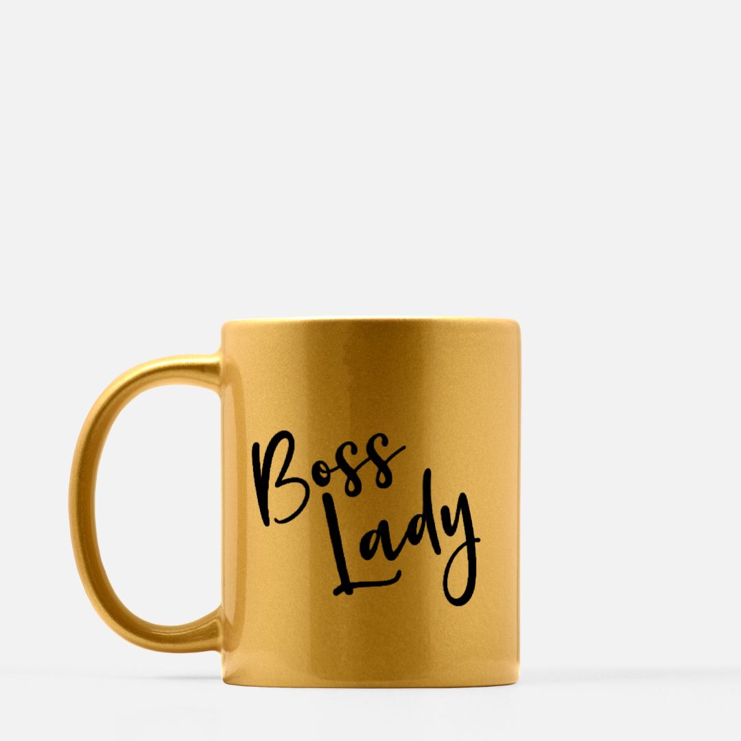 Mug 11oz. (Gold) - Boss Lady