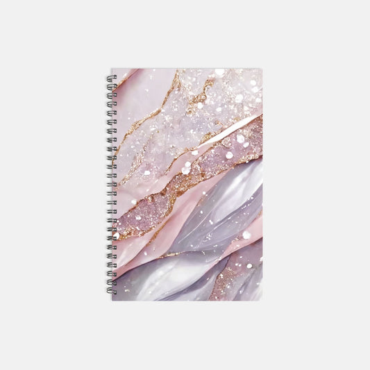 Notebook Hardcover Spiral 5.5 x 8.5 - Glistening Stone