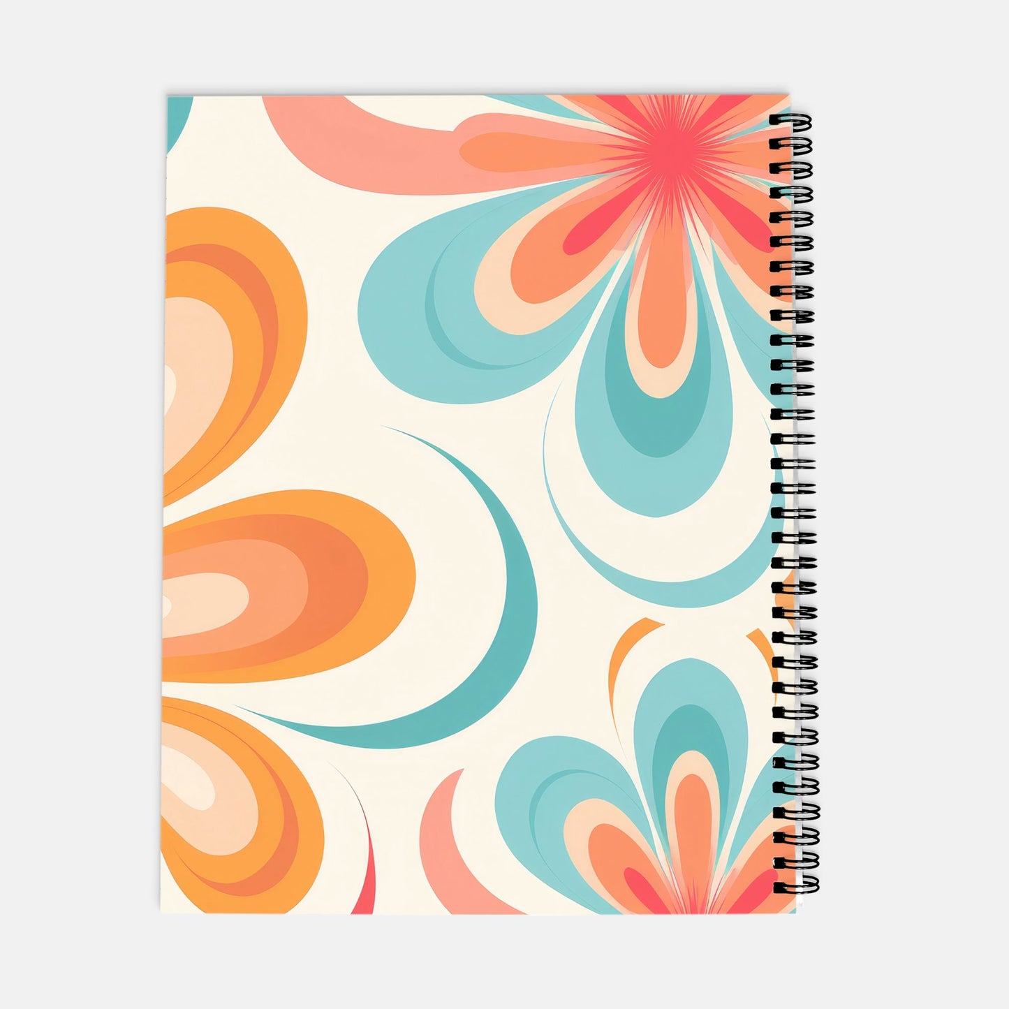 Planner Hardcover Spiral 8.5 x 11 - Boss Lady Retro Flower