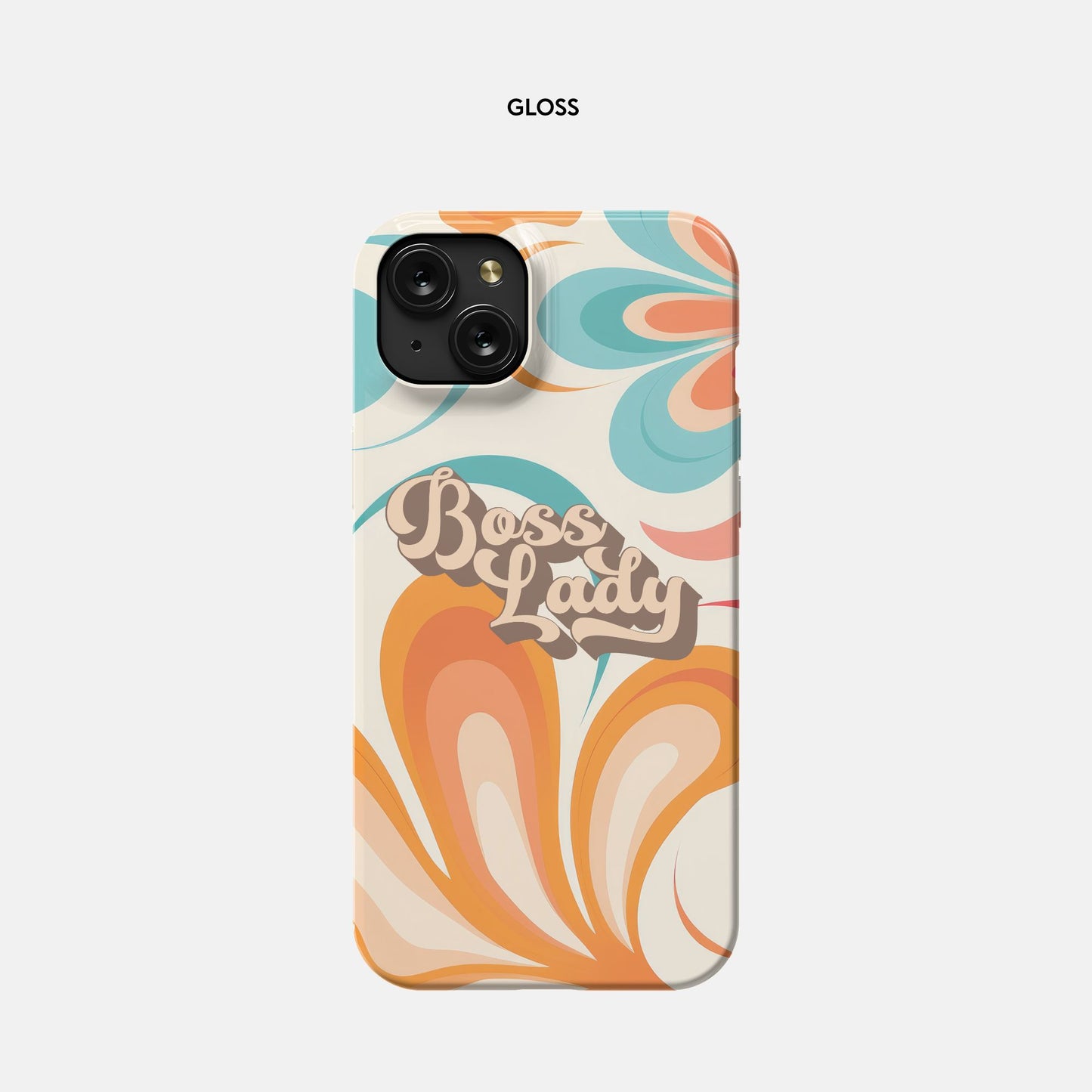 iPhone 15 Plus Slim Case - Boss Lady Retro Flower