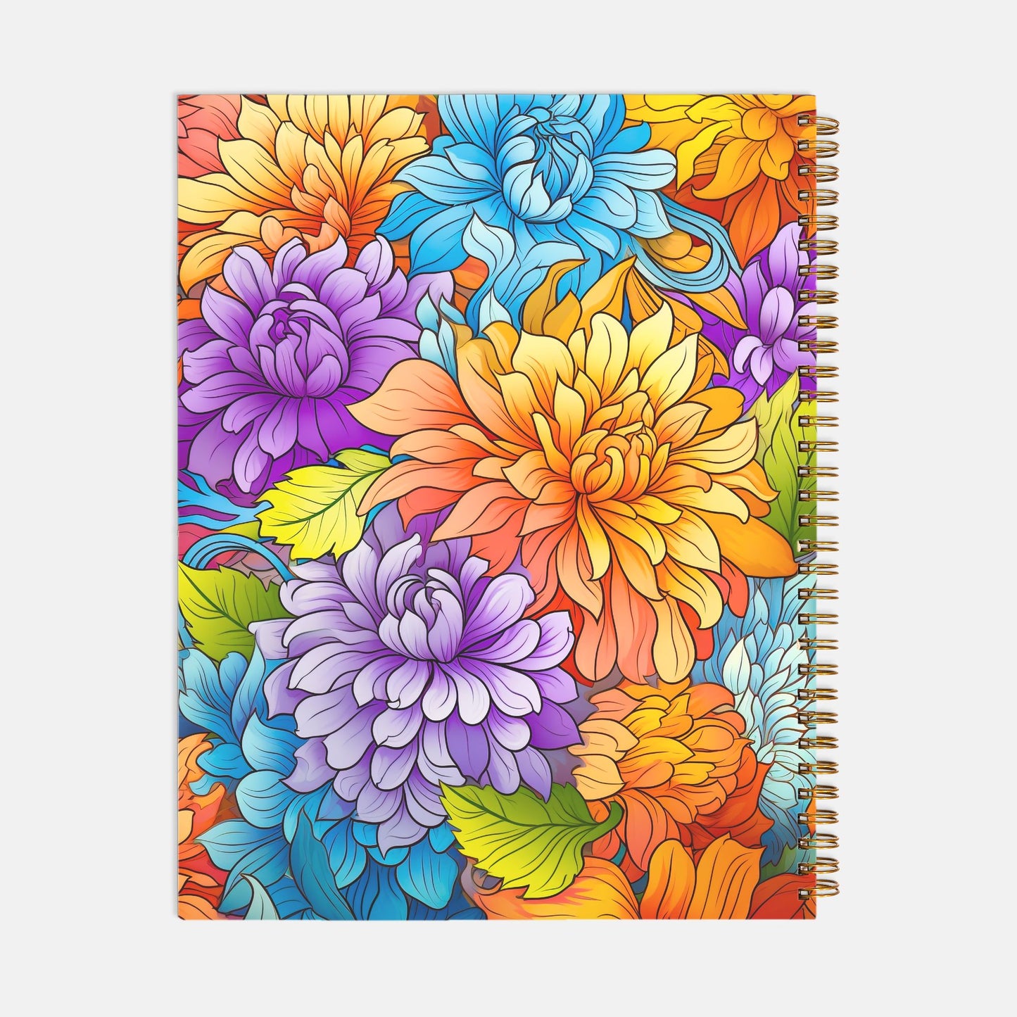 Notebook Softcover Spiral 8.5 x 11 - Golden Wonder