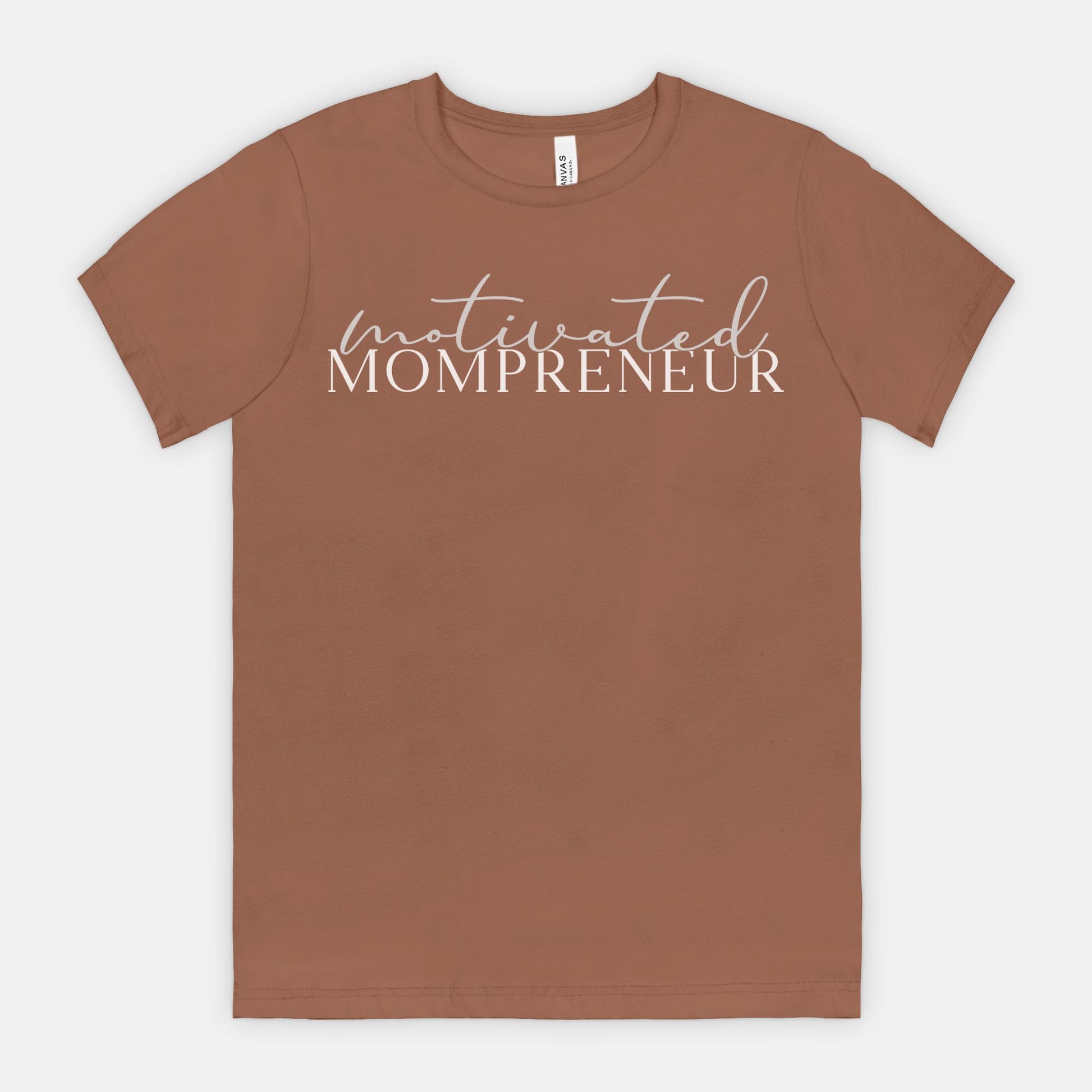 Elevate your entrepreneurial spirit with Bella Canvas Unisex Tee 3001 - Motivated Mompreneur, from Designs On The Go. Showcase your drive and style effortlessly with this comfortable and inspiring design, perfect for the dedicated mompreneur.