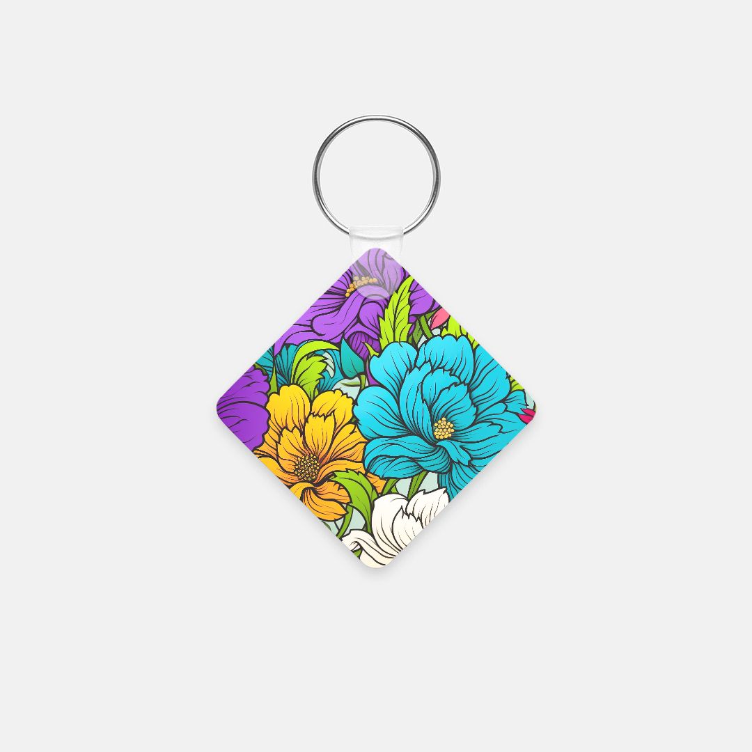 Key Chain (Square) - Blooming Bright