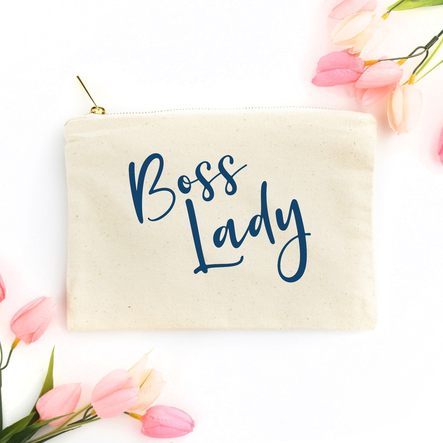 Zipper Canvas Bag - Boss Lady Classy