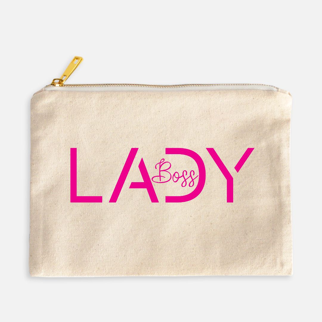 Zipper Canvas Bag - Boss Lady Modern