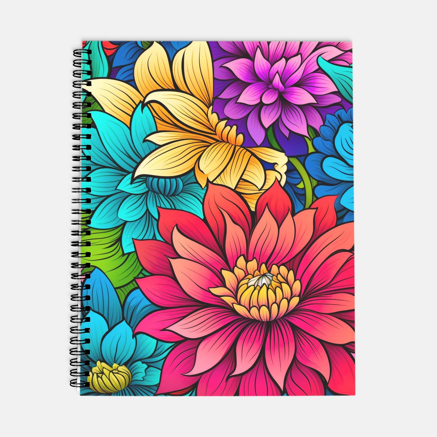 Planner Hardcover Spiral 8.5 x 11 - Bright Daisy