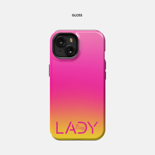 iPhone 15 Tough Case - Boss Lady Modern Pink
