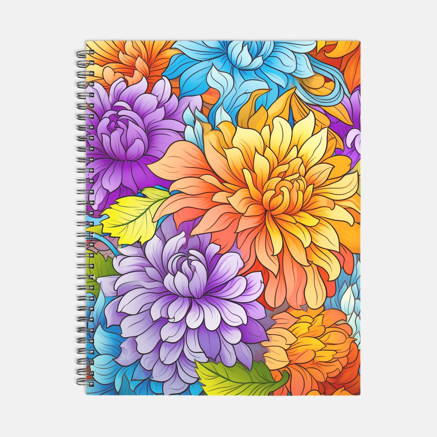 Notebook Hardcover Spiral 8.5 x 11 - Golden Wonder