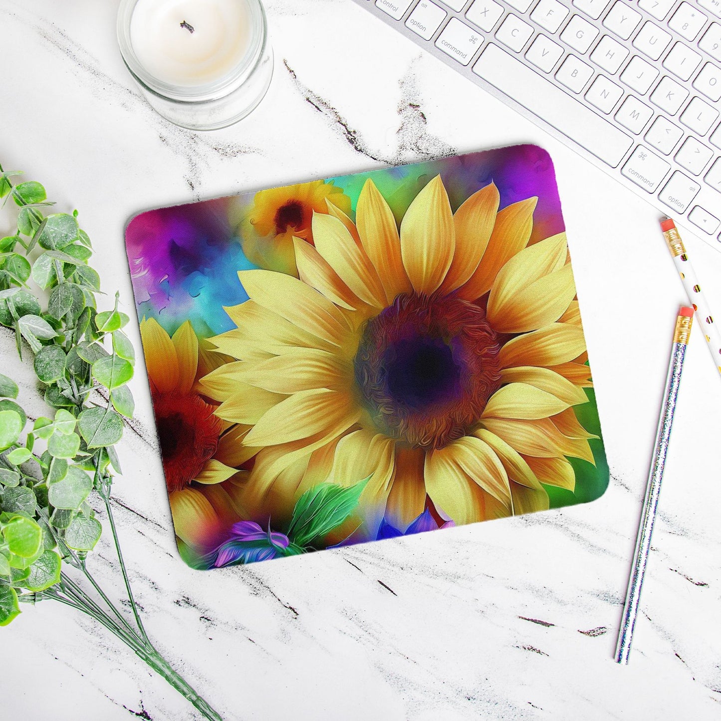 Mouse Pad (Rectangle) - Sunflower Color