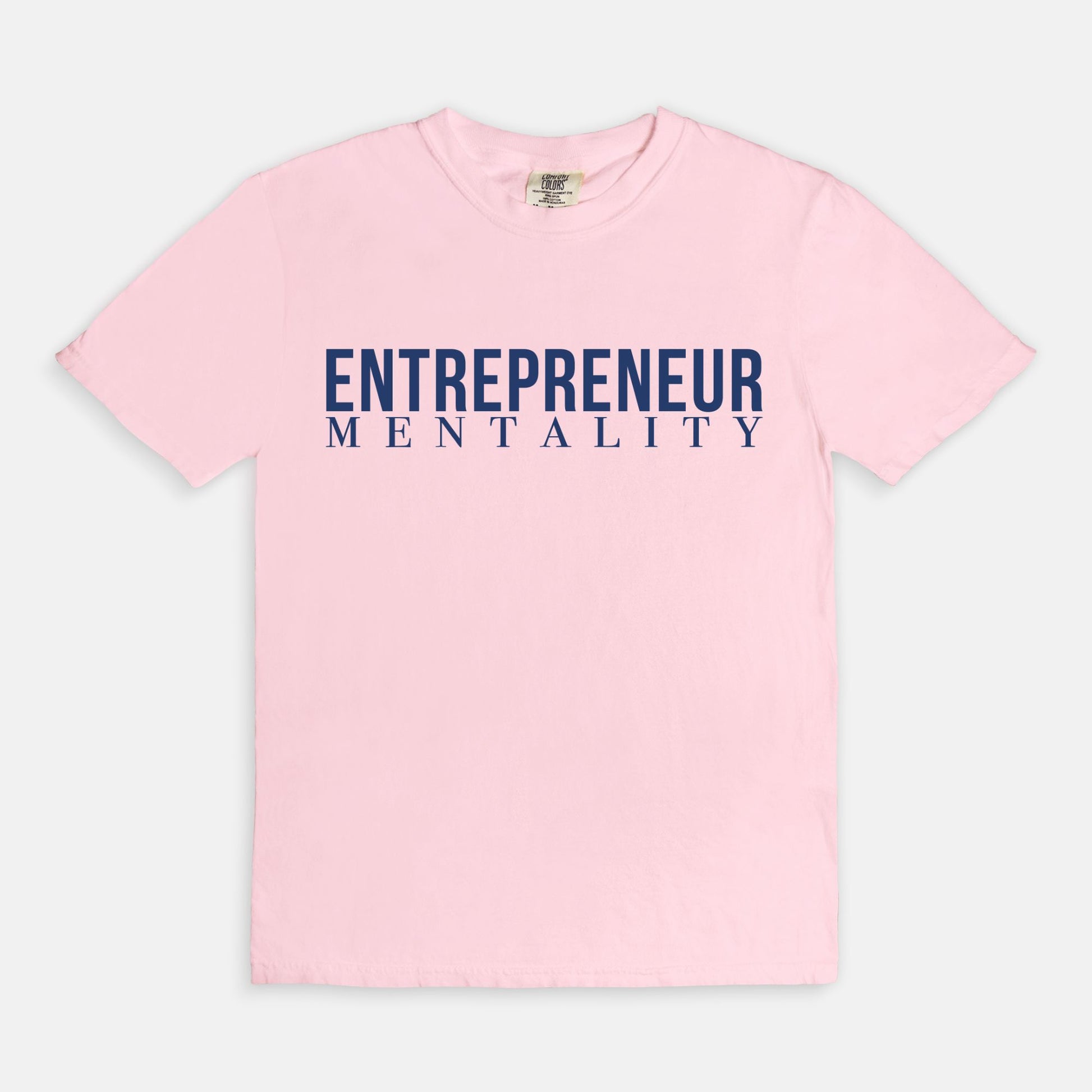 Showcase your drive with the Comfort Color Tee 1717 - Entrepreneur Mentality from Designs On The Go. This comfortable, high-quality tee embodies your ambitious spirit with a sleek design, perfect for daily wear. Elevate your casual wardrobe and inspire success with every step you take.