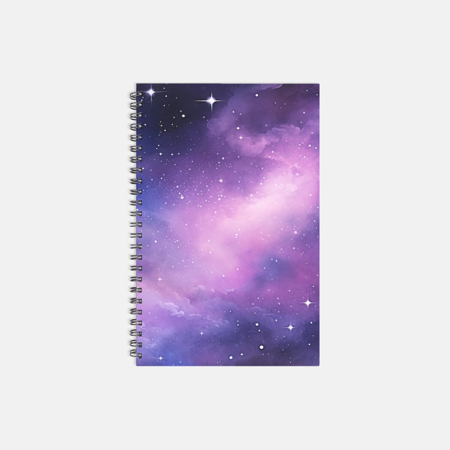 Notebook Hardcover Spiral 5.5 x 8.5 - Night Sky Wonder