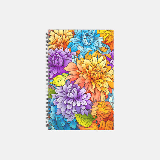 Notebook Softcover Spiral 5.5 x 8.5 - Golden Wonder