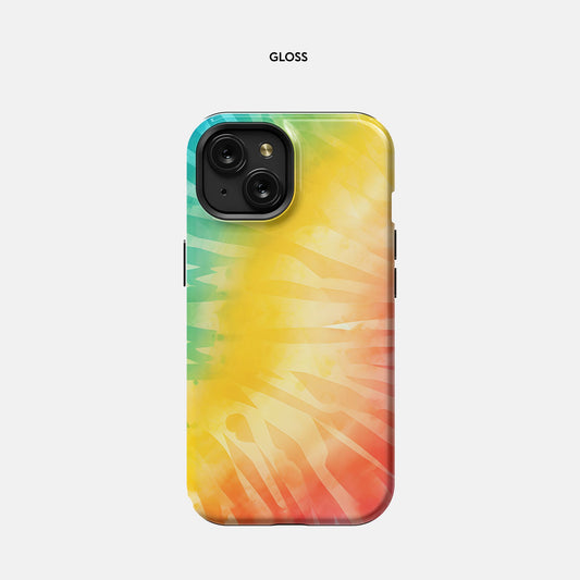 iPhone 15 Tough Case - Rainbow Tie Dye