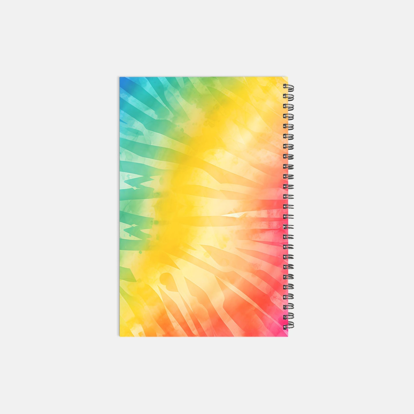 Planner Hardcover Spiral 5.5 x 8.5 - Rainbow Tie Dye