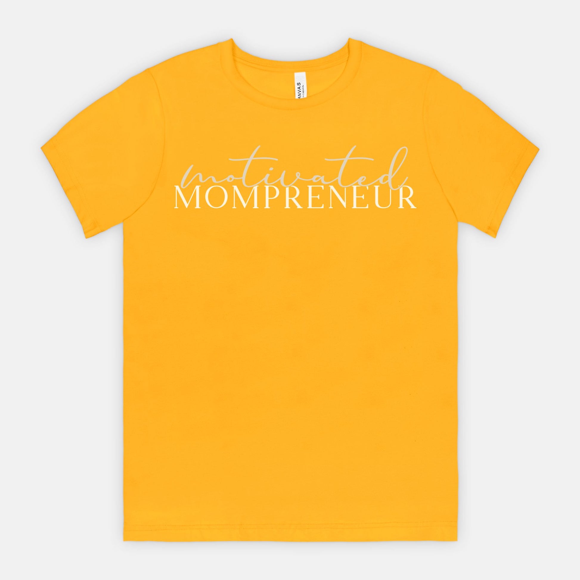 Elevate your entrepreneurial spirit with Bella Canvas Unisex Tee 3001 - Motivated Mompreneur, from Designs On The Go. Showcase your drive and style effortlessly with this comfortable and inspiring design, perfect for the dedicated mompreneur.