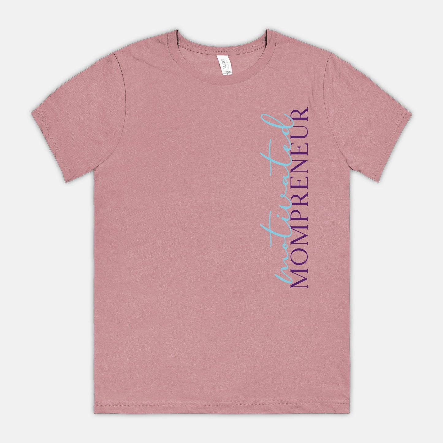 Elevate your entrepreneurial journey with Bella Canvas Unisex Tee 3001CVC - Motivated Mompreneur, from Designs On The Go. Showcase your drive and style effortlessly with this comfortable and inspiring design, perfect for the dedicated mompreneur.