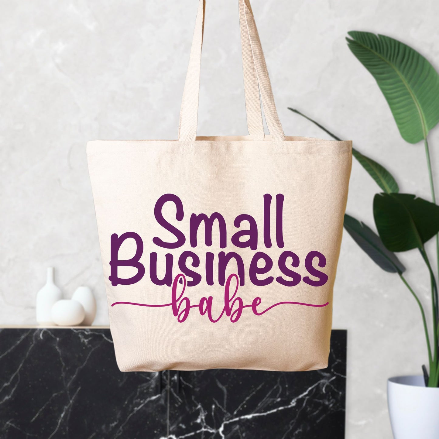 Oversized Tote - Small Business Babe