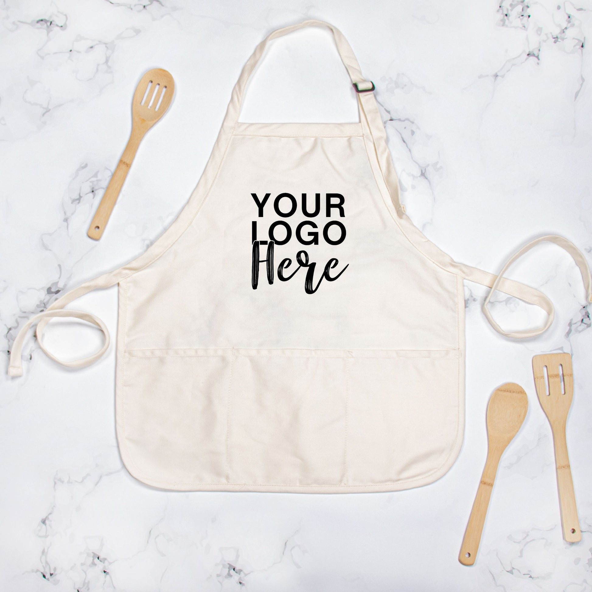 Showcase your brand with an Apron featuring your logo from Designs On The Go. Perfect for businesses, events, or personal use, our high-quality aprons offer durability and style. Make a lasting impression with custom aprons that highlight your logo, crafted with care by Designs On The Go.