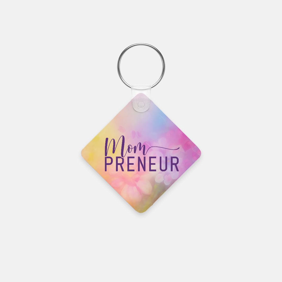 Key Chain (Square) - Mompreneur Fantasy Flowers