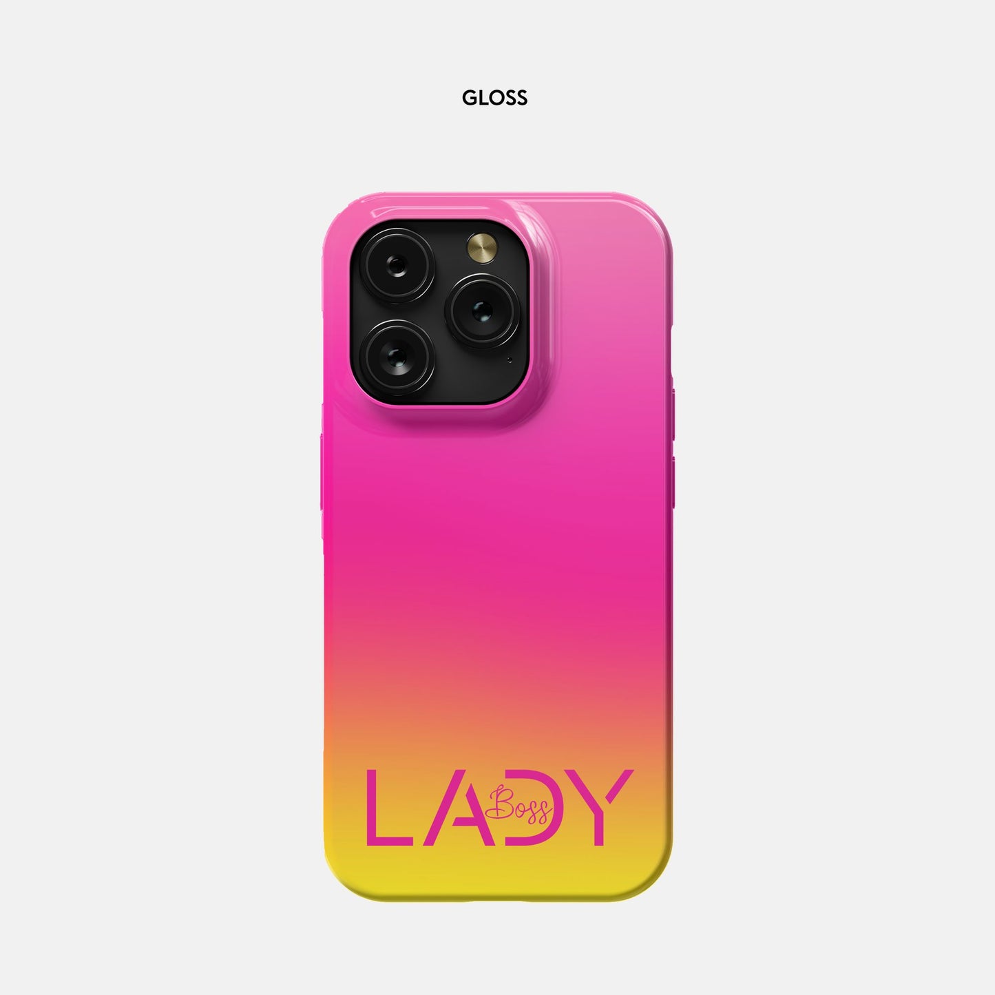 iPhone 15 Pro Slim Case - Boss Lady Modern Pink