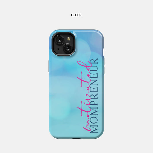 iPhone 15 Plus Tough Case - Motivated Mompreneur Icy Ocean