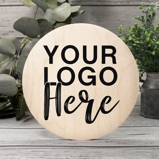 Wood Sign 10" (Round) - Logo Only