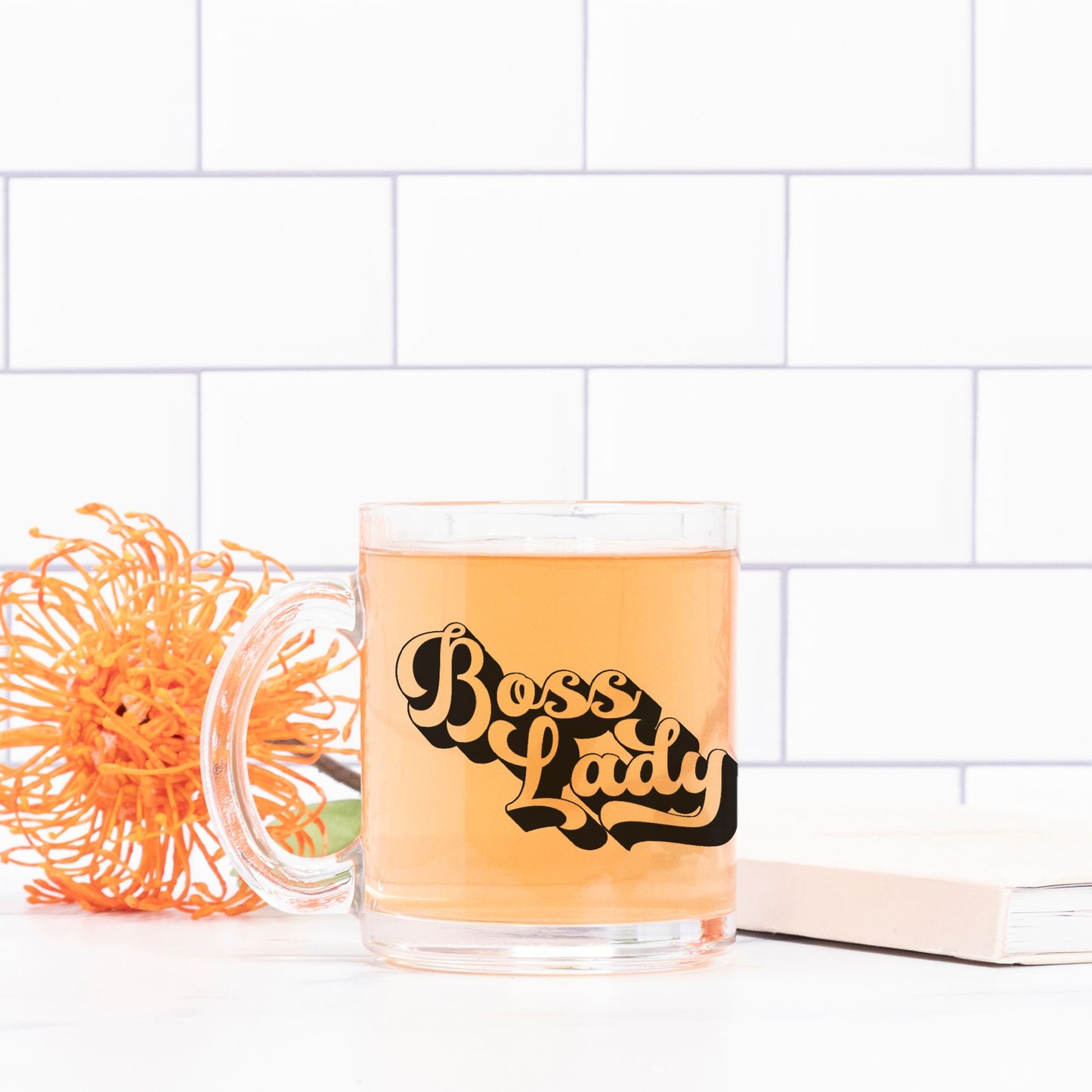 Mug Glass - Boss Lady Retro