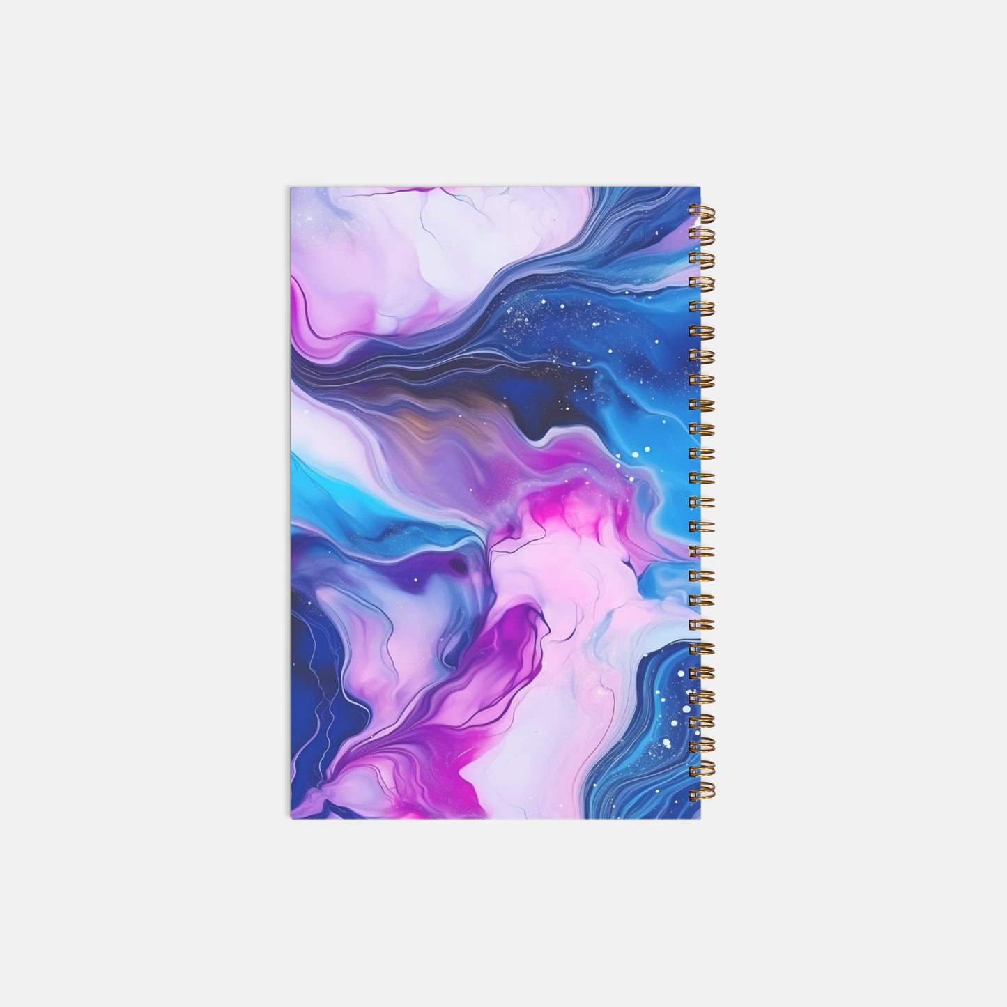 Notebook Softcover Spiral 5.5 x 8.5 - Jewel Tone Marble