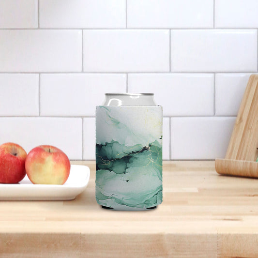 Can Cooler - Green Marble