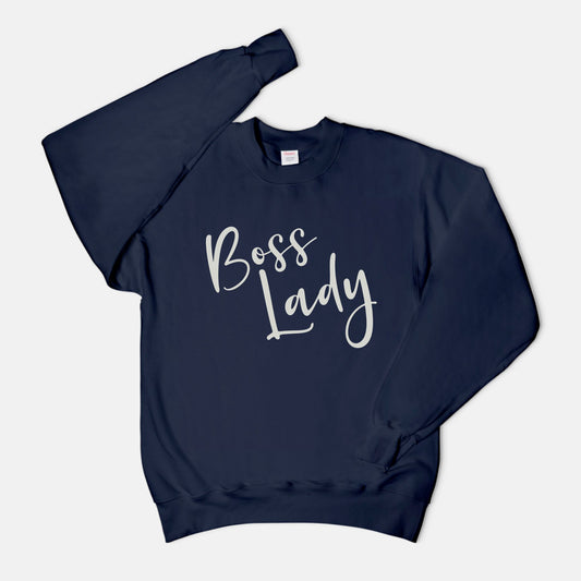 Unisex Crew Neck Sweatshirt Hanes F260 - Boss Lady Classy