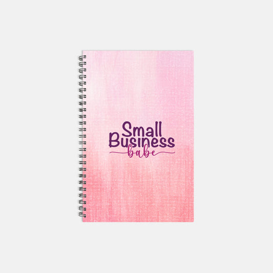 Notebook Hardcover Spiral 5.5 x 8.5 - Small Business Babe