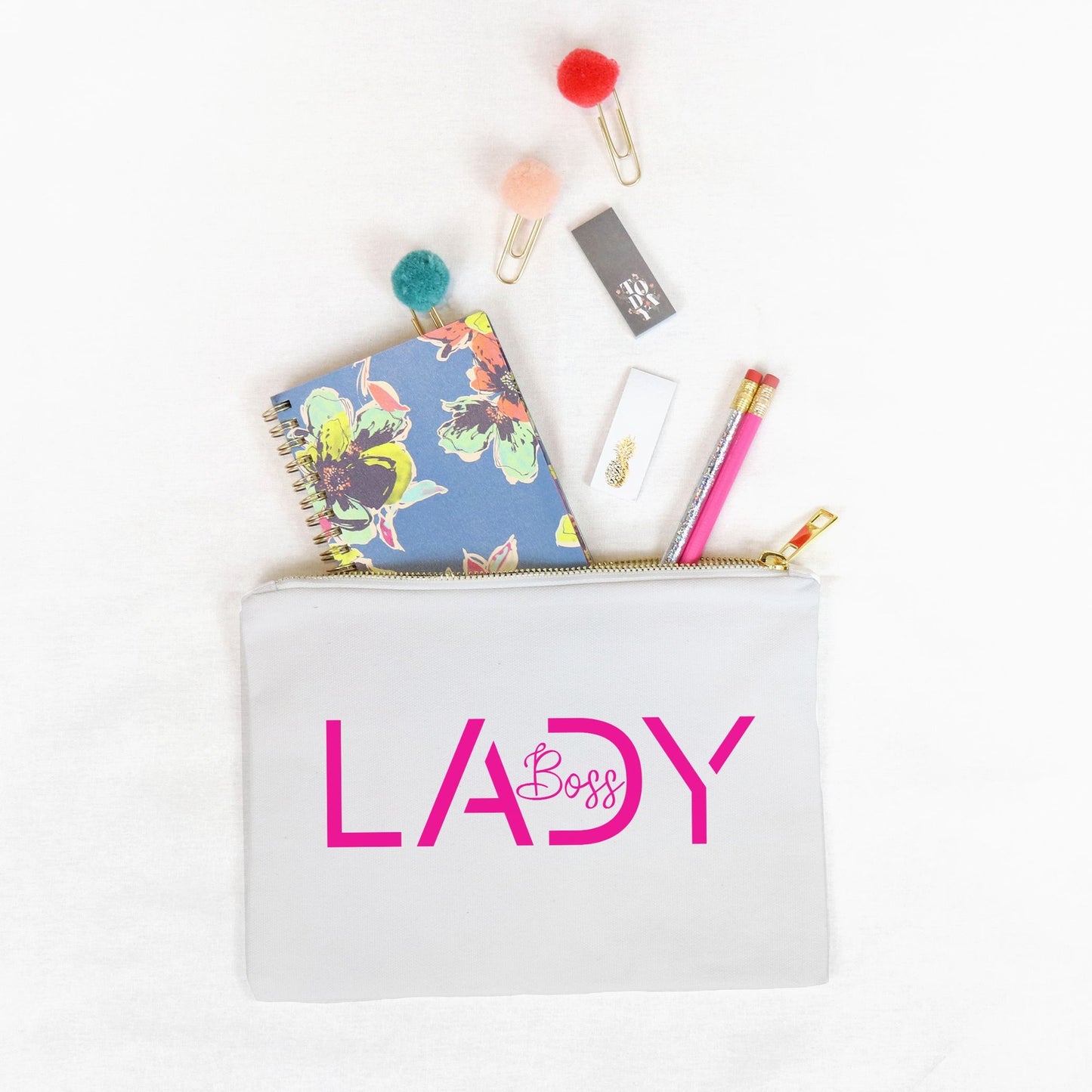 Zipper Canvas Bag - Boss Lady Modern