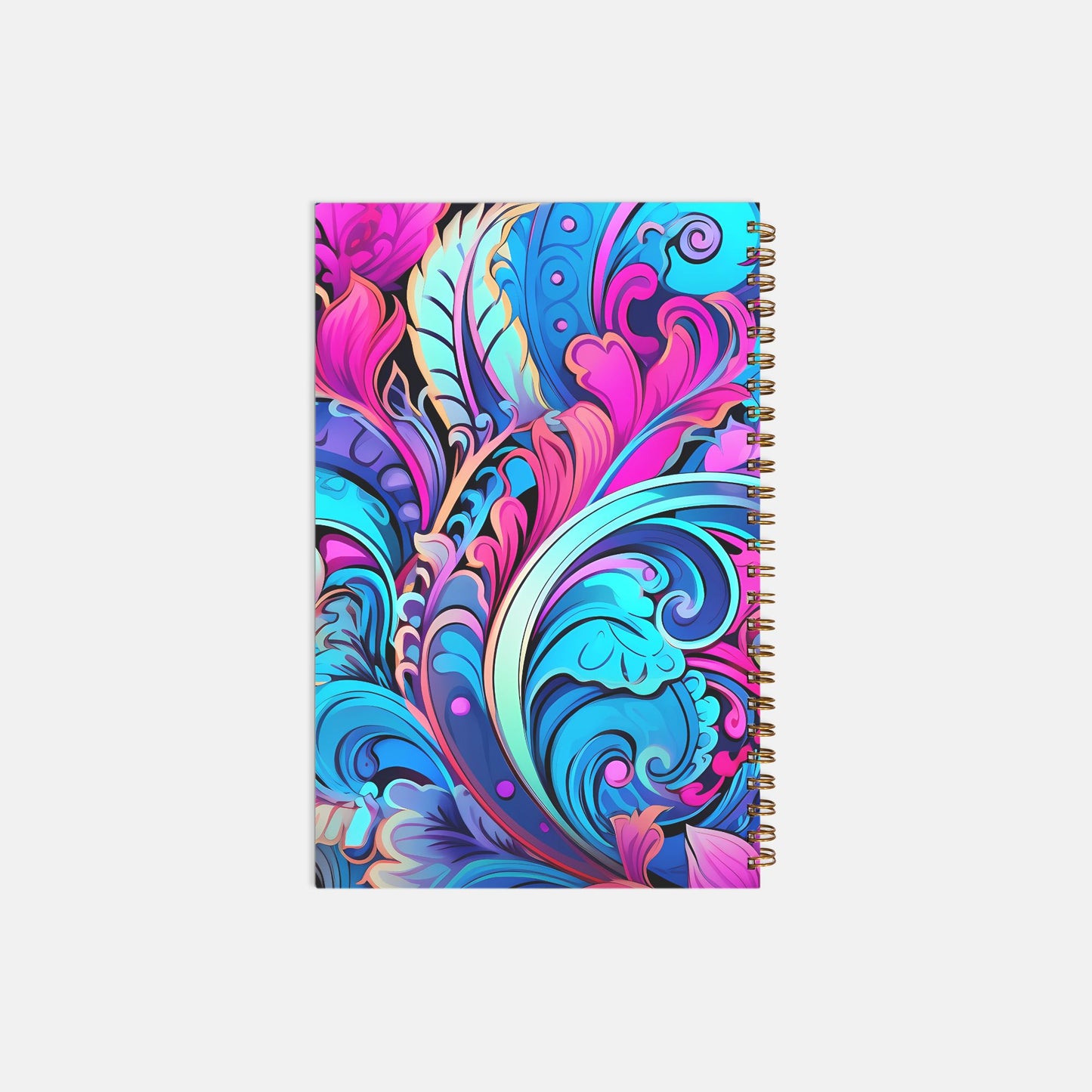 Notebook Hardcover Spiral 5.5 x 8.5 - Feathers N Florals