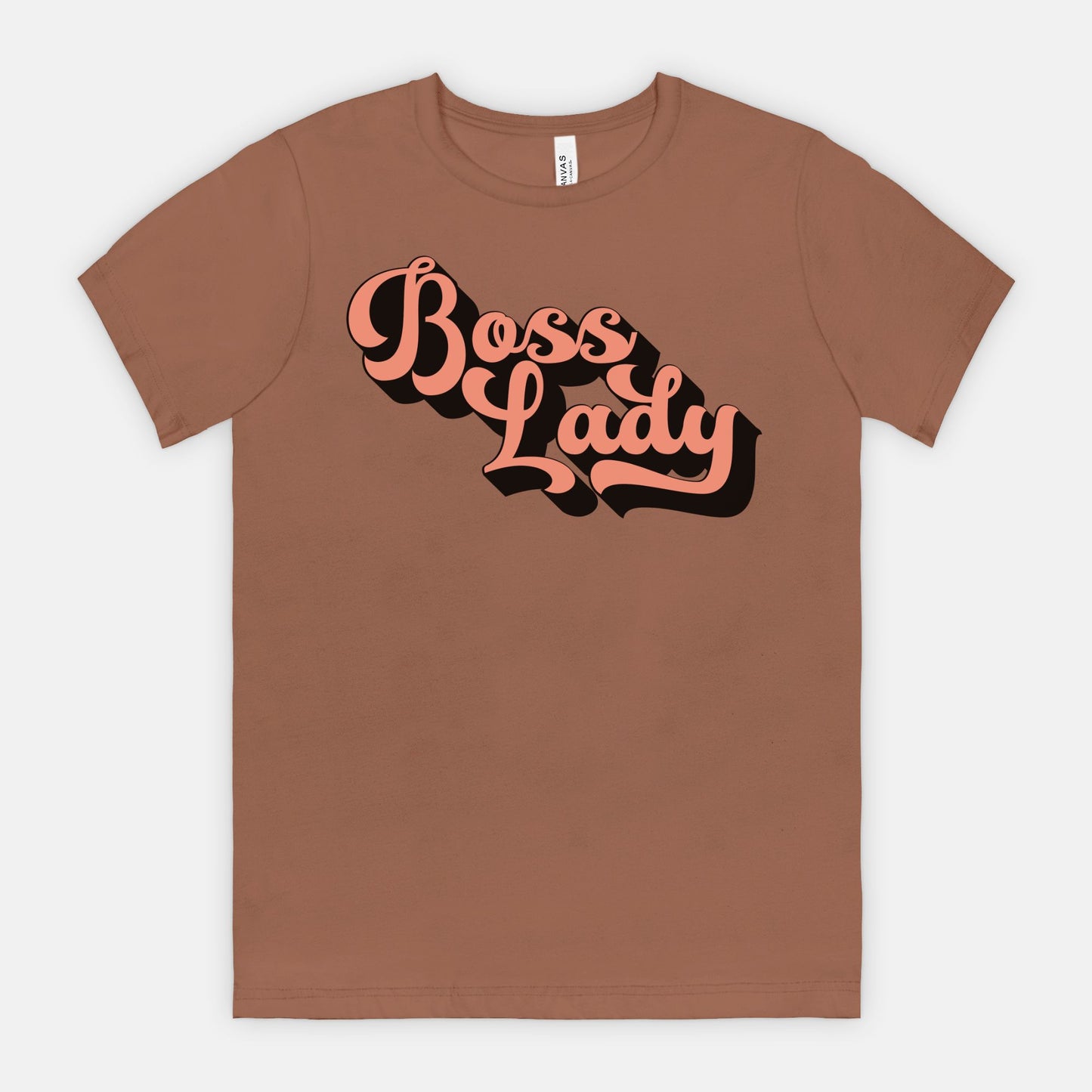 Embrace vintage vibes with Bella Canvas Unisex Tee 3001 - Boss Lady Retro, from Designs On The Go. Elevate your style with nostalgic charm and classic flair, showcasing your confidence effortlessly.