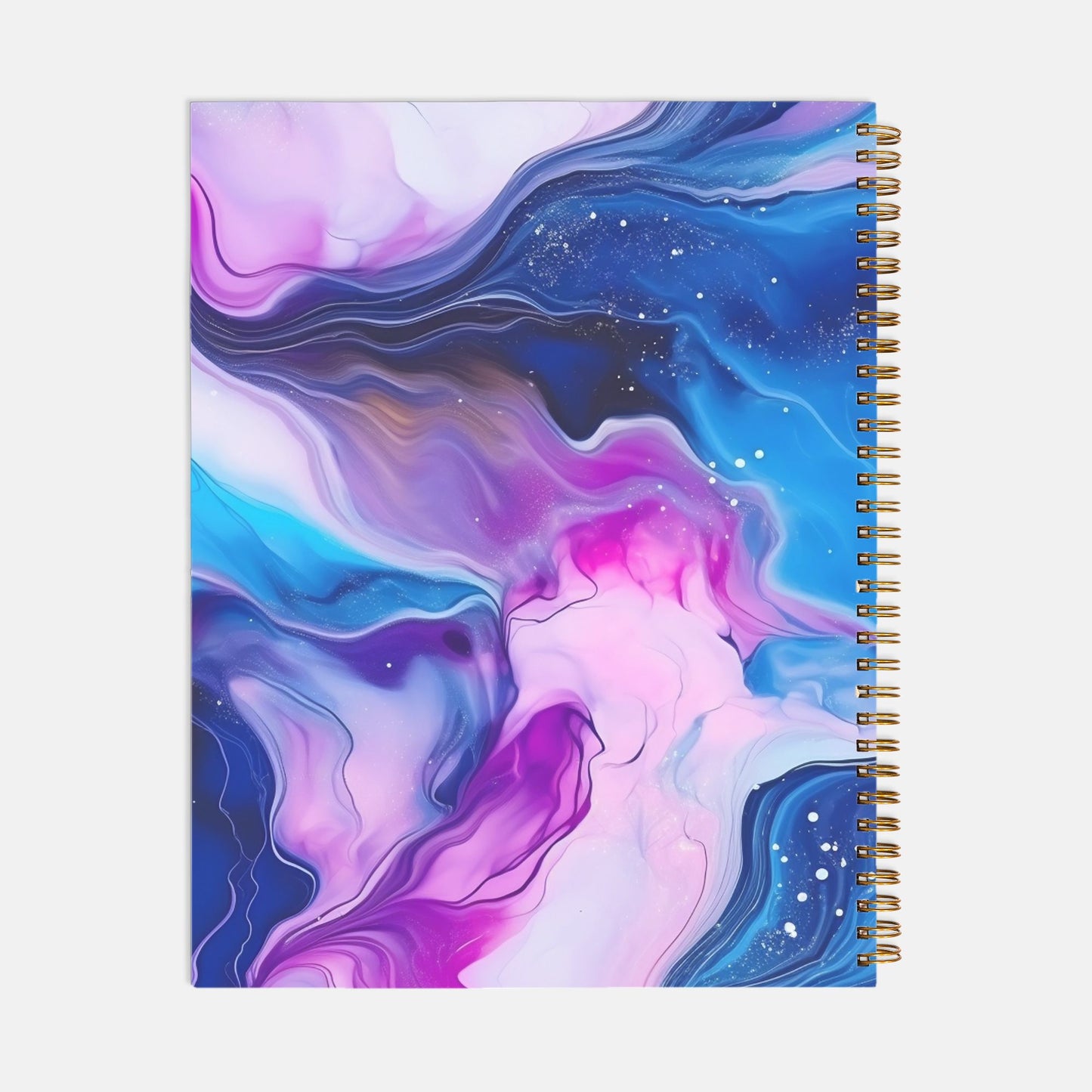 Planner Hardcover Spiral 8.5 x 11 - Jewel Tone Marble