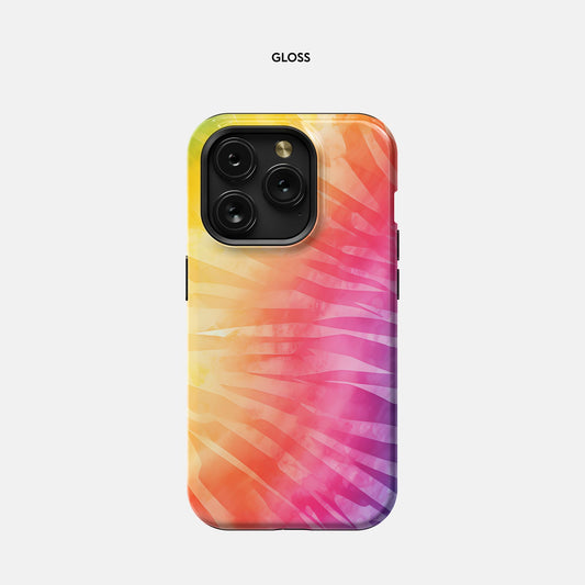 iPhone 15 Pro Tough Case - Rainbow Tie Dye
