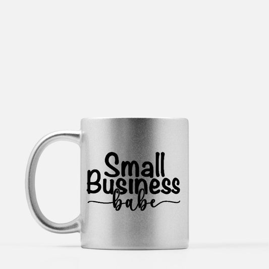 Mug 11 oz. (Silver) - Small Business Babe