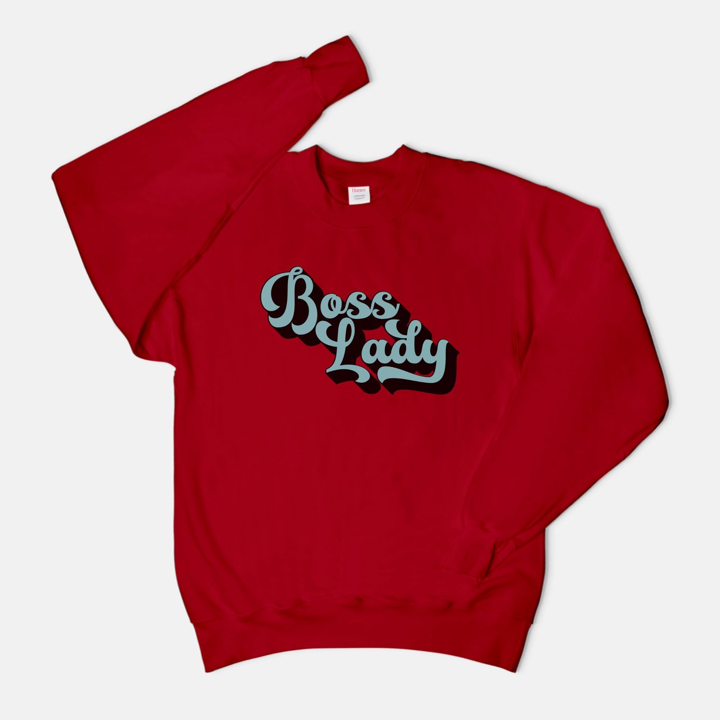 Unisex Crew Neck Sweatshirt Hanes F260 - Boss Lady Retro