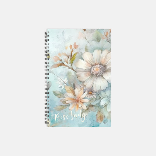 Notebook Hardcover Spiral 5.5 x 8.5 - Boss lady Classy 02