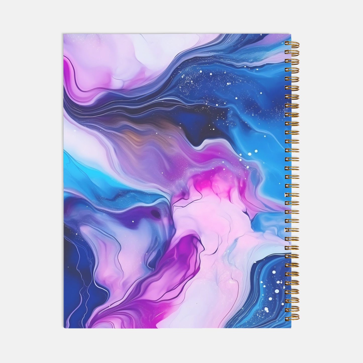 Notebook Hardcover Spiral 8.5 x 11 - Jewel Tone Marble