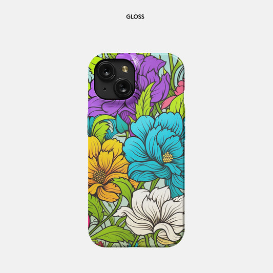 iPhone 15 Slim Case - Blooming Bright
